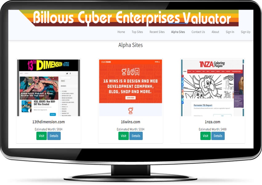 Website Market Valuator Webapp Closed